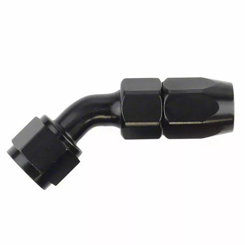 -10AN X 45 BLK HOSE END