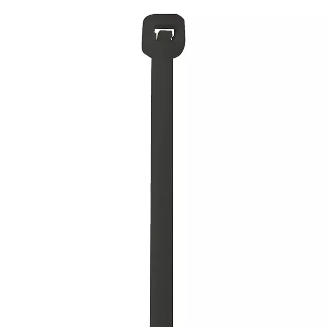 8" CABLE TIES UV BLACK