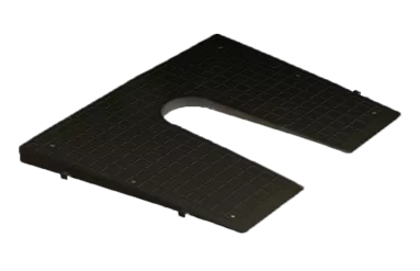 Allpa Transom Protection Pad, Tilted, 450x360mm, Black