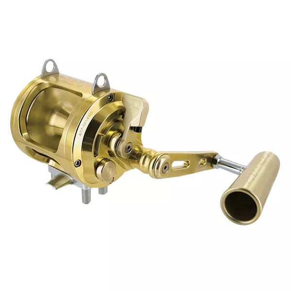 Alutecnos Albacore 12 One Speed Reel - Gold