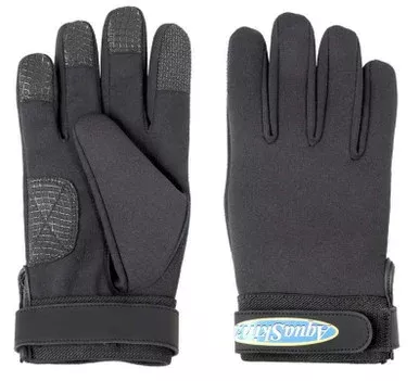 AquaSkinz Black Thunder Sports Gloves – Size Large