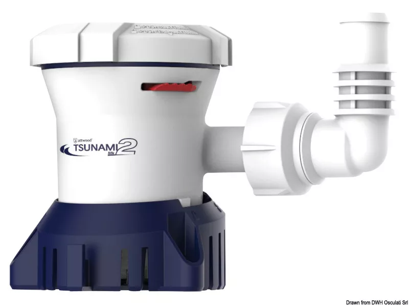 Attwood MK2 Tsunami T800 12V 42 l/min Bilge Pump - Osculati 16.492.02