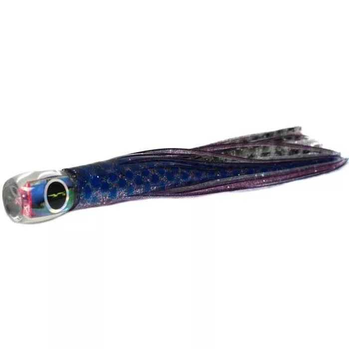 Black Bart Beast Micro Bait Lure - Purple Blue Dot/Silver Tiger
