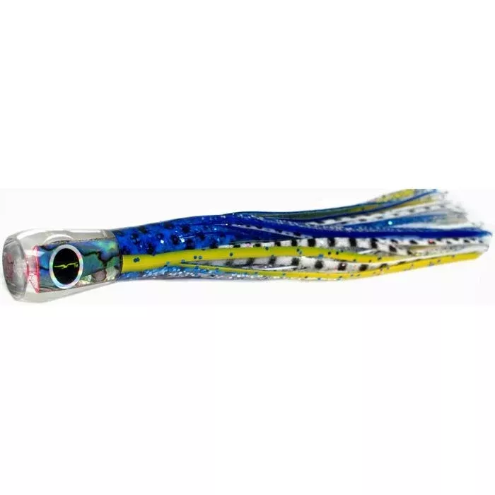 Black Bart Bully Micro Bait Lure - Blue Yellow/White Dot