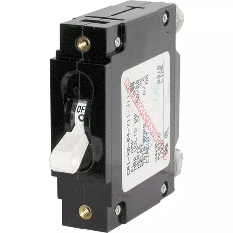 BSS C-Series Wht Toggle Circ. Breaker Single Pole 60 Amp