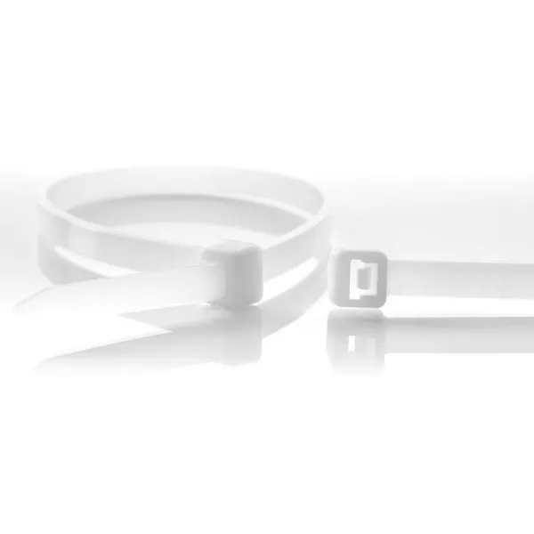 Cable Ties - White, 360mm Length, 4.8mm Width, 100 pcs