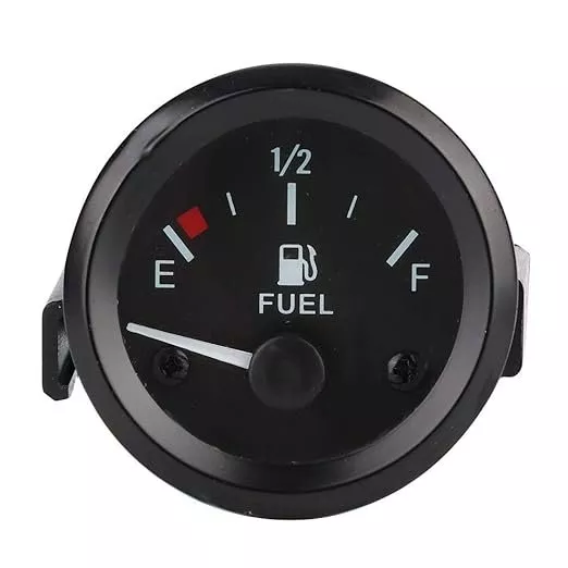CM Fuel Gauge 12/24V Black