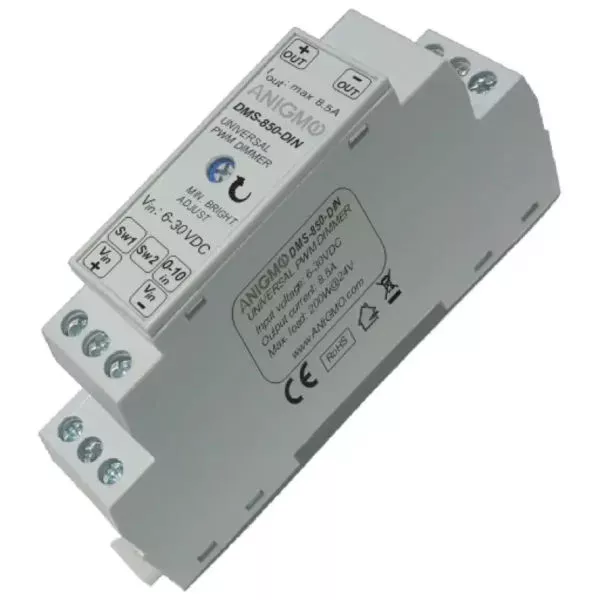 Dimmer PWM Universal 8.5A Push Button/0-10V