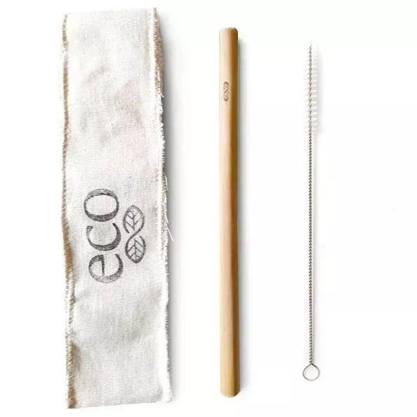 Eco Bamboo Drinking Straw Set
