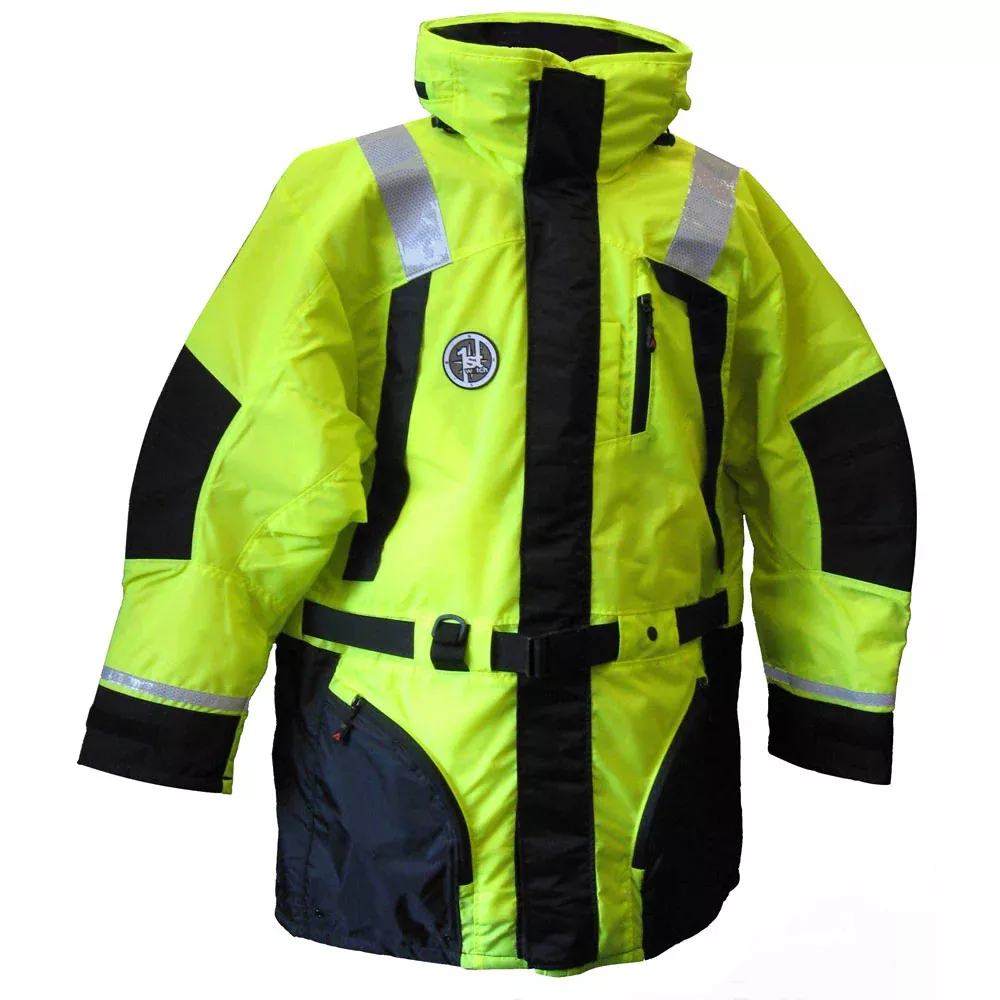 First Watch AC-1100 Flotation Coat - Hi-Vis Yellow - Large