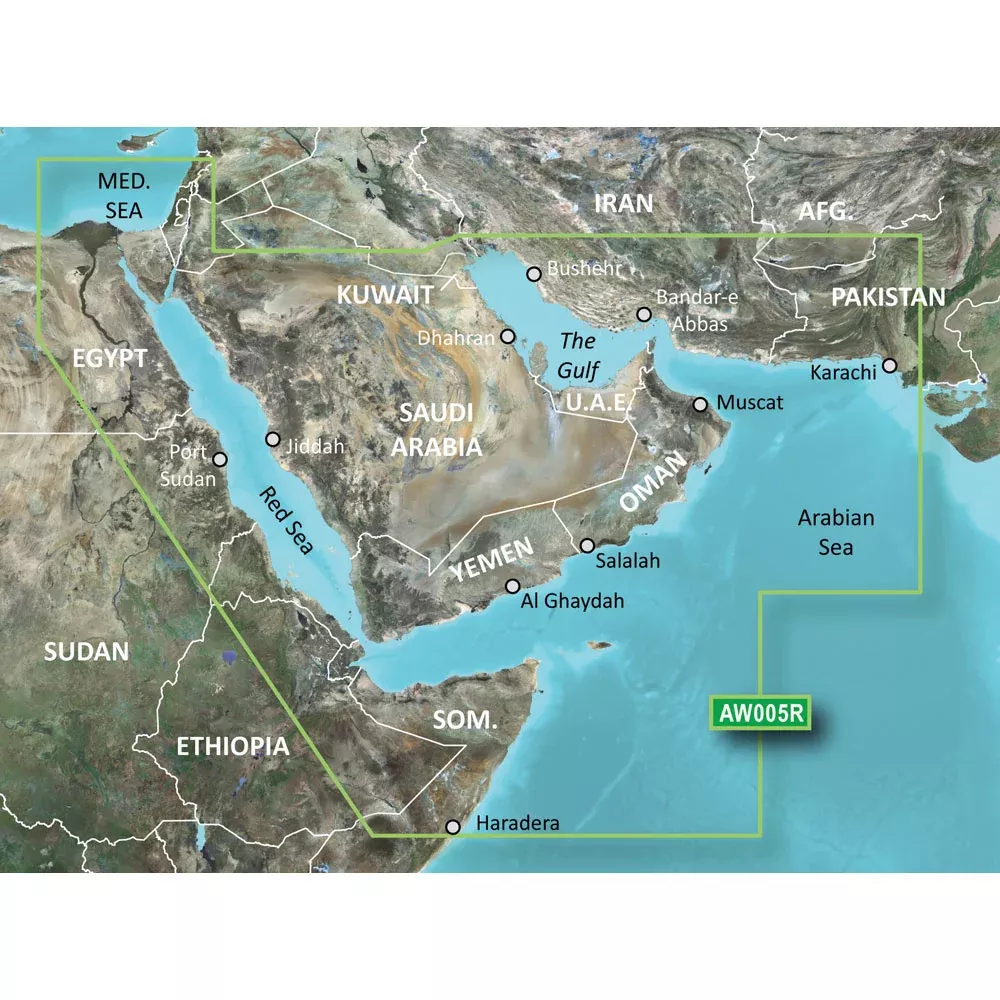 Garmin BlueChart g3 Vision HD - VAW005R - The GulfRed Sea - microSD/SD