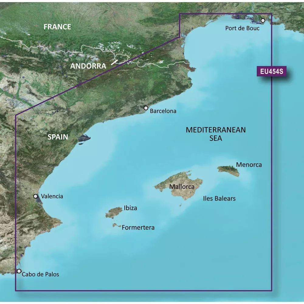 Garmin BlueChart g3 Vision HD - VEU454S - BarcelonaValencia - microSD/SD