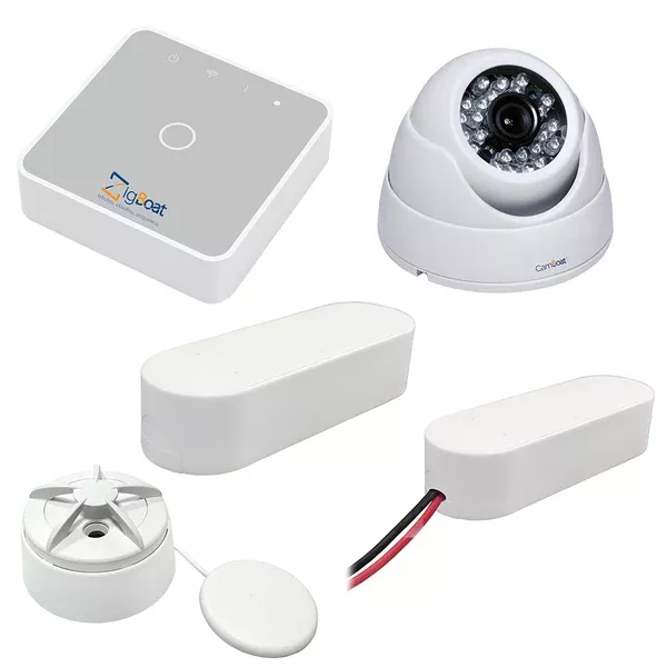 Glomex ZigBoat Starter Kit System w/Camera - Includes Gateway, Battery, Flood, Door/Porthole SensorIP Camera [ZB102]