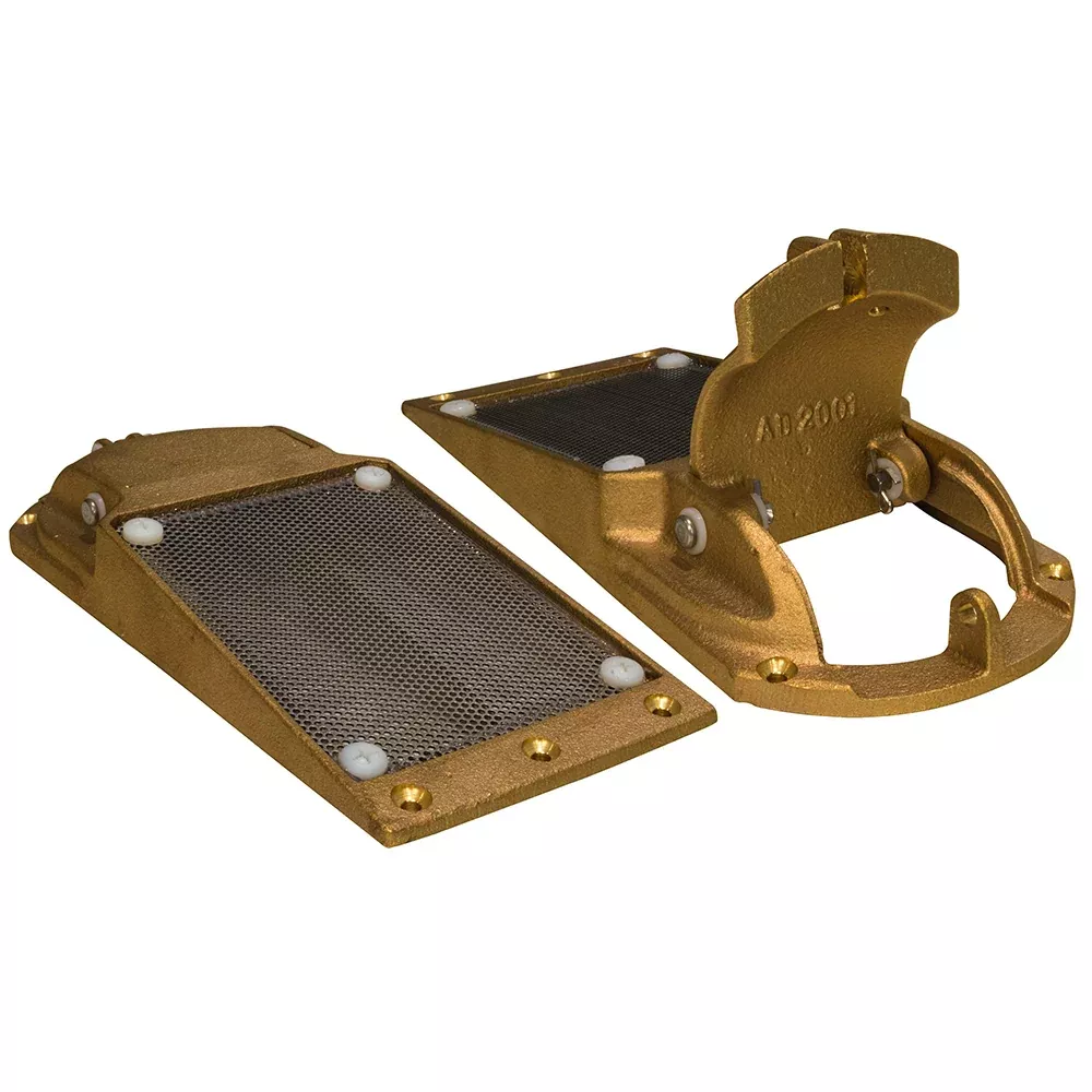 GROCO Perforated Hull Strainer w/Access Door 2" Max Thru-Hull