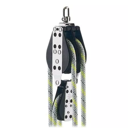 Harken 3.00" Double Block — Swivel, Becket, Cross Block