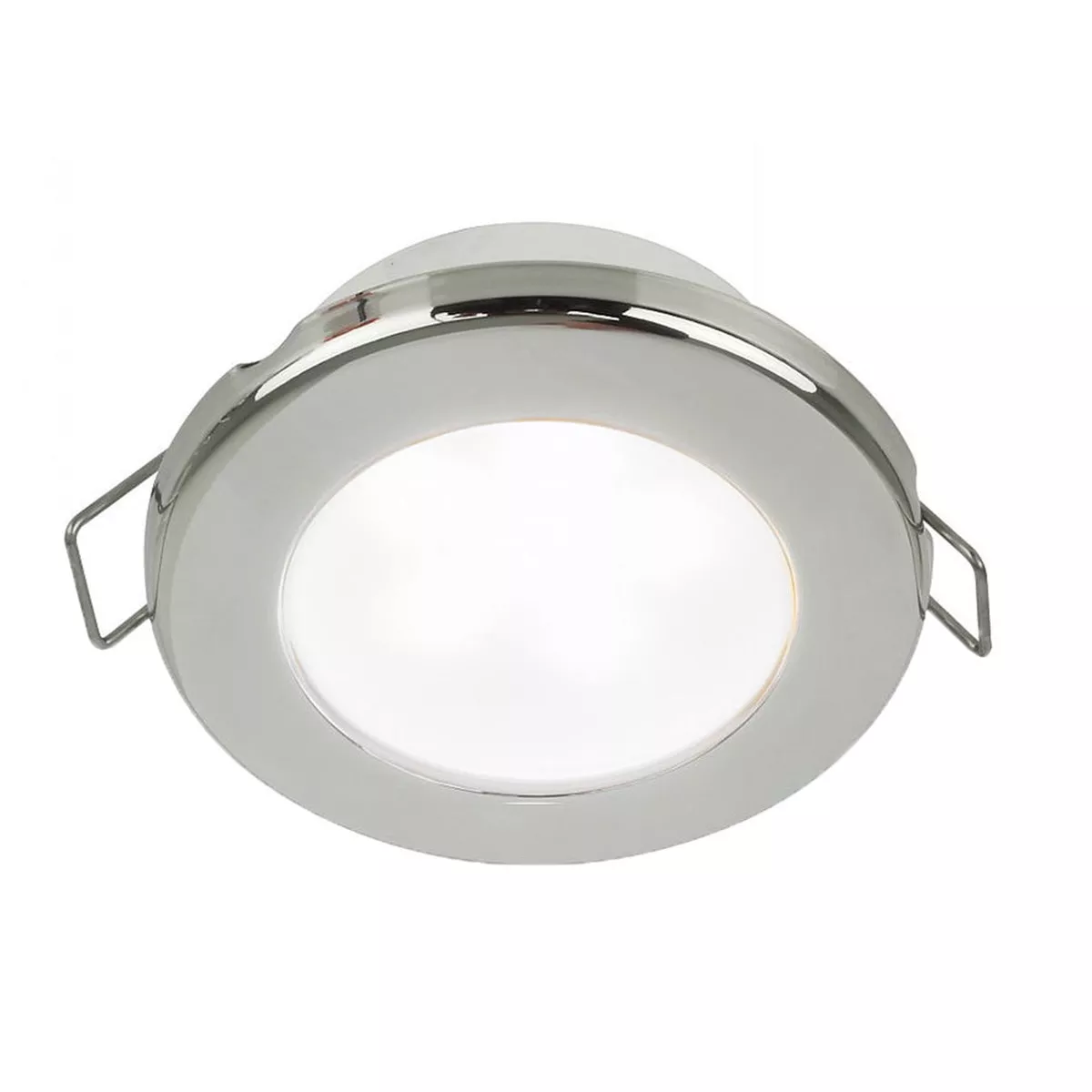 Hella Marine EuroLED 75 3" Round Spring Mount Down Light - White LED - Stainless Steel Rim - 24V [958110621]