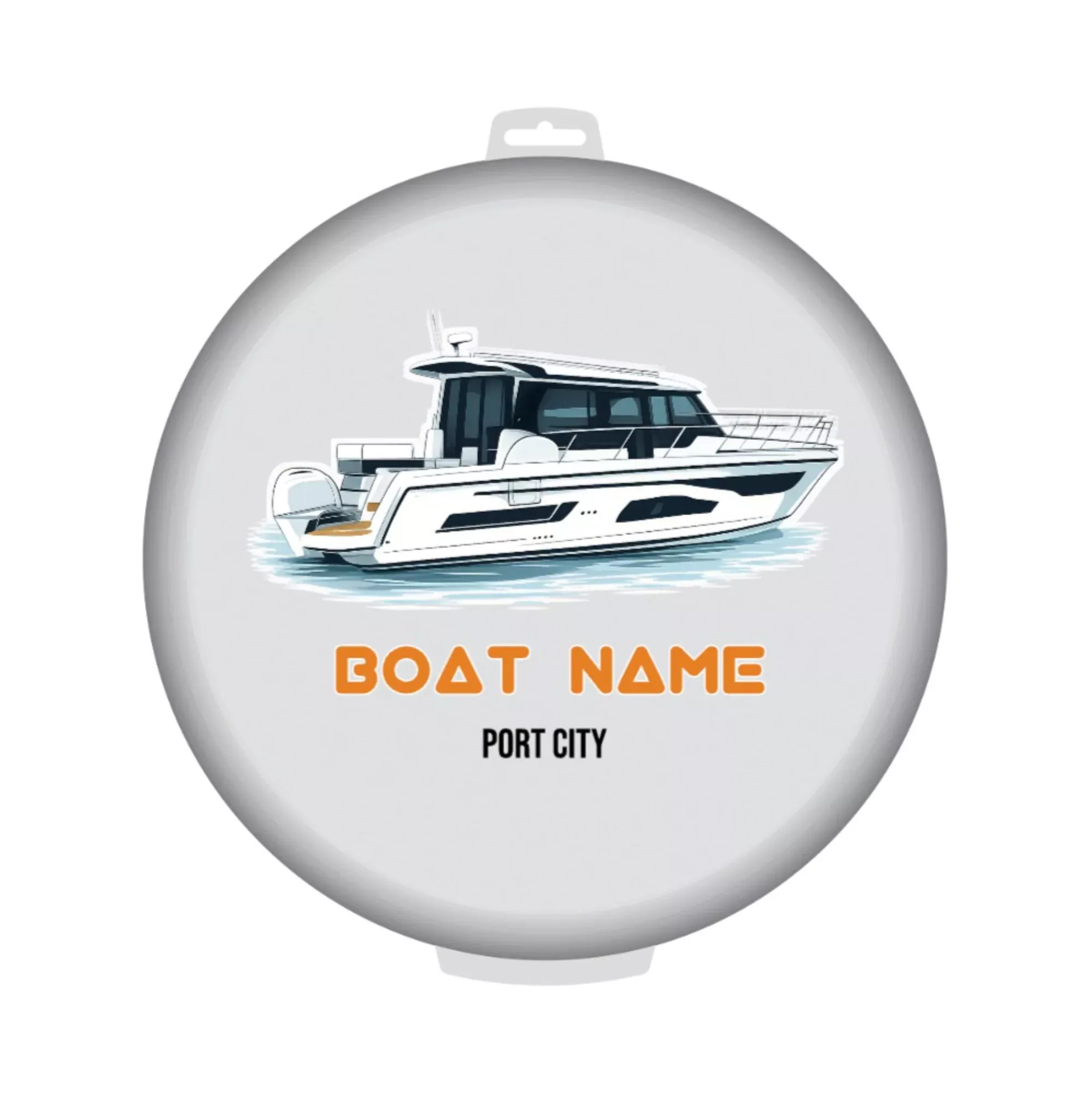 Illustrated Boat Custom Bucket Lid