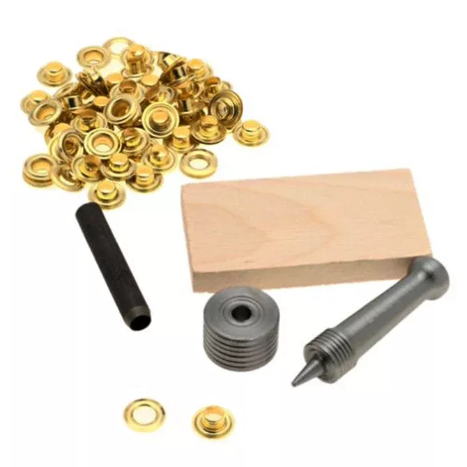 Lord & Hodge Brass Grommet Kit - 3/8 Size 2