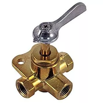 Marpac Brass 3-Way Valve - 3/8 Inch FNPT