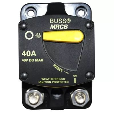 Marpac Circuit Breaker with Switch Function - Bussmann 187 Series - 40 Amp - Surface Mount