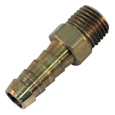 Marpac Fuel Hose Barb - 3/8” NPT x 3/8 - Male - Machined Brass