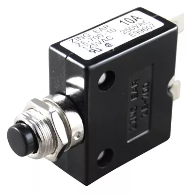 Marpac Push Button Circuit Breaker - 10 Amp - 2 Per Package