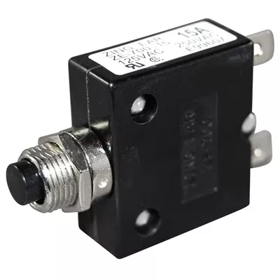 Marpac Push Button Circuit Breaker - 15 Amp - 2 Per Package