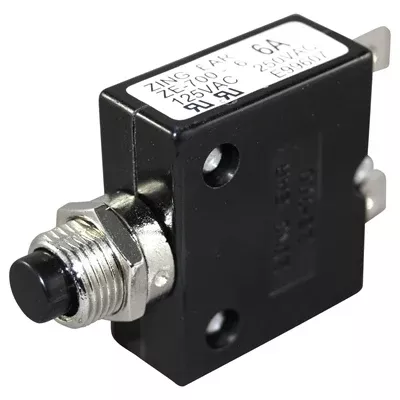 Marpac Push Button Circuit Breaker - 6 Amp - 2 Per Package