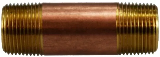 Midland Red Brass 3/4 x 5 Seamless Nipple