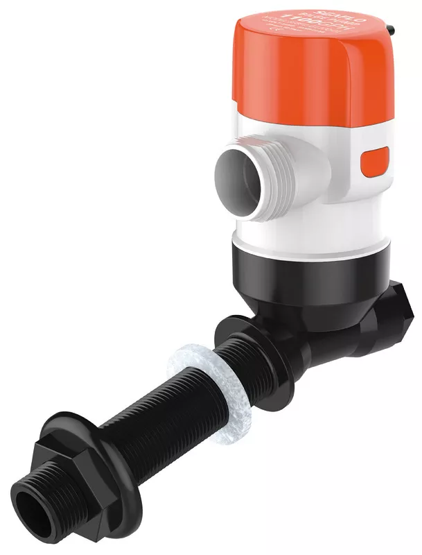 Osculati 16.161.04 - Super Flow Aeration Pump for Fish Hold Tanks, Vertical Motor Version, 24V, 51 l/min