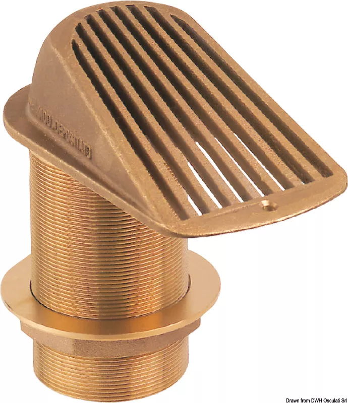 Osculati 17.550.04 - GUIDI 2000 Bronze Thru-Hull Scoop Strainer – 1-1/4"