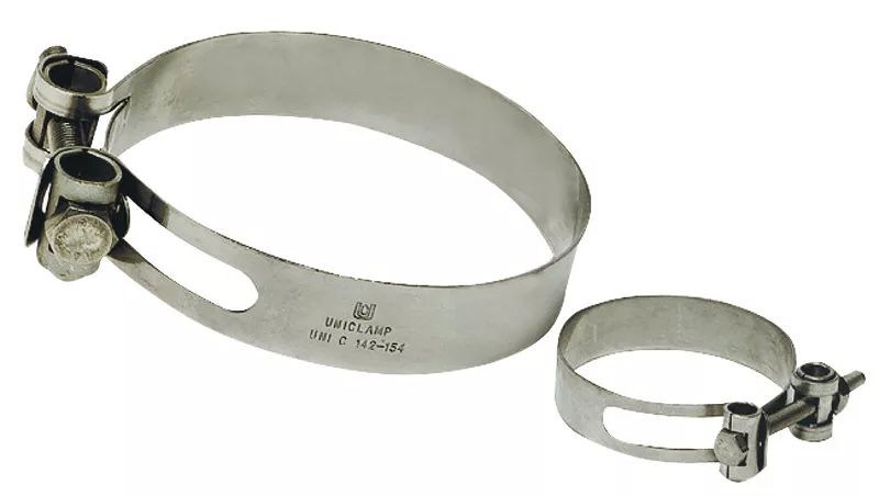 Osculati 18.025.12 - Heavy Duty AISI 316 Hose Clamp 142-154 mm – M12 Bolt, 32x1.5 mm Band