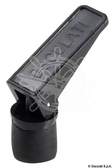 Osculati 18.535.01 - Replacement Expandable Drain Plug Only Ø22 mm – Black