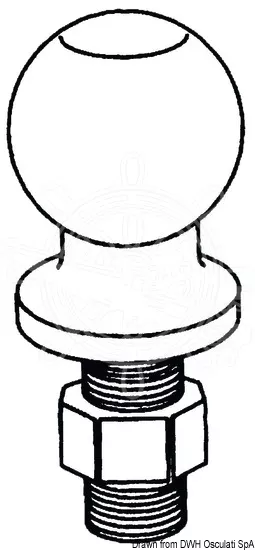Osculati Boat Trailer Tow Ball (Type-Approved) - 02.011.01