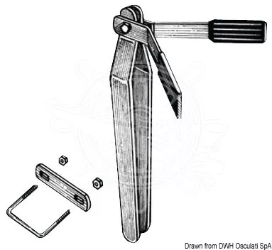Osculati Universal Boat Trailer Bow Stop with U-Bolt - 02.040.37