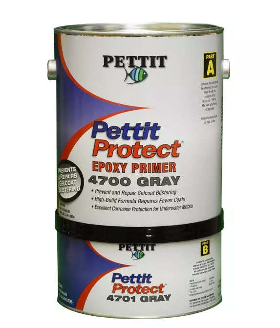 Pettit Protect Heavy Duty 2-Part Epoxy Primer GRAY QT.