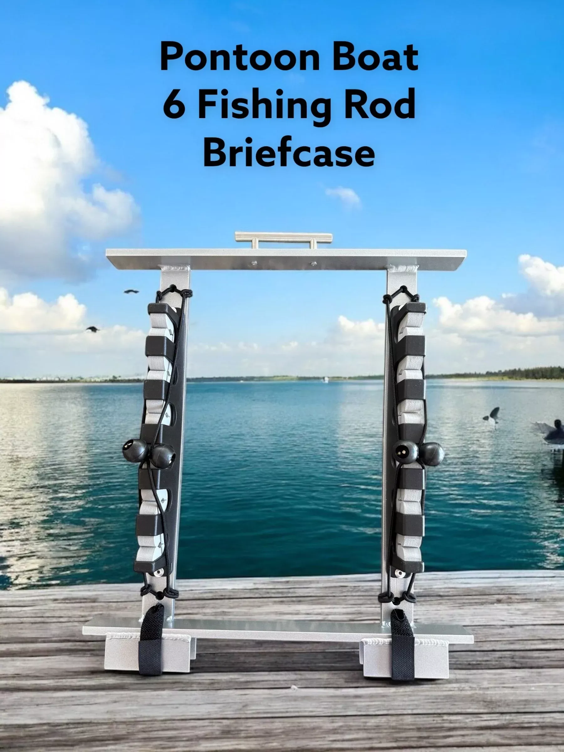 Pontoon Boat 6 Fishing Rod Briefcase