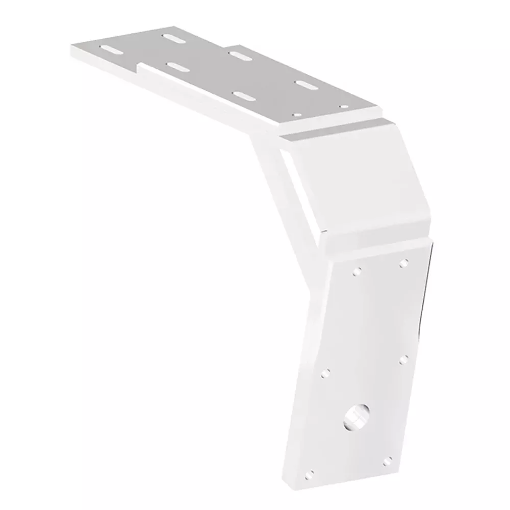 Power-Pole Deck Mount - 13" Aft - 11" Drop - White [PK-D-13-11-U-WT]