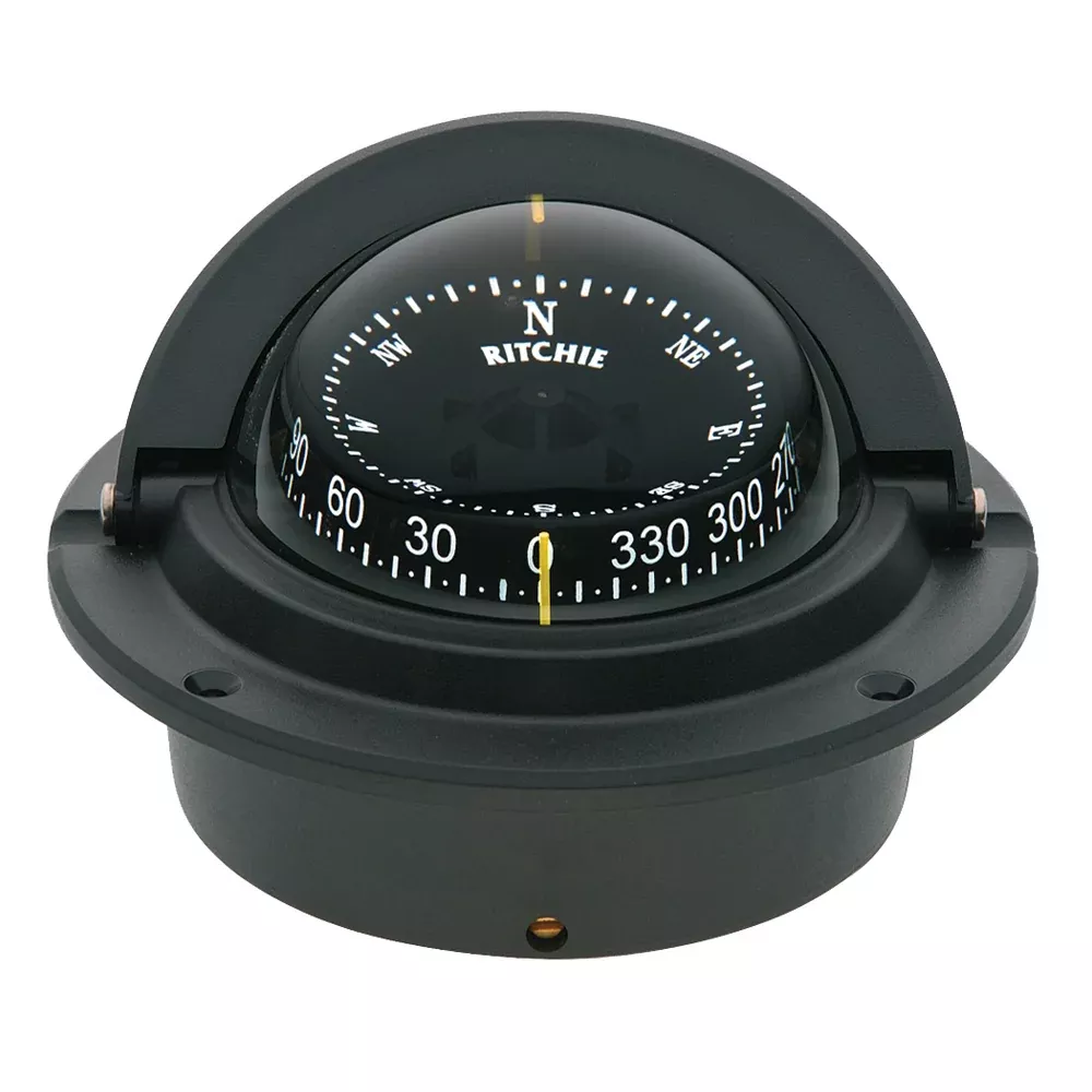 Ritchie F-83 Voyager Compass - Flush Mount - Black