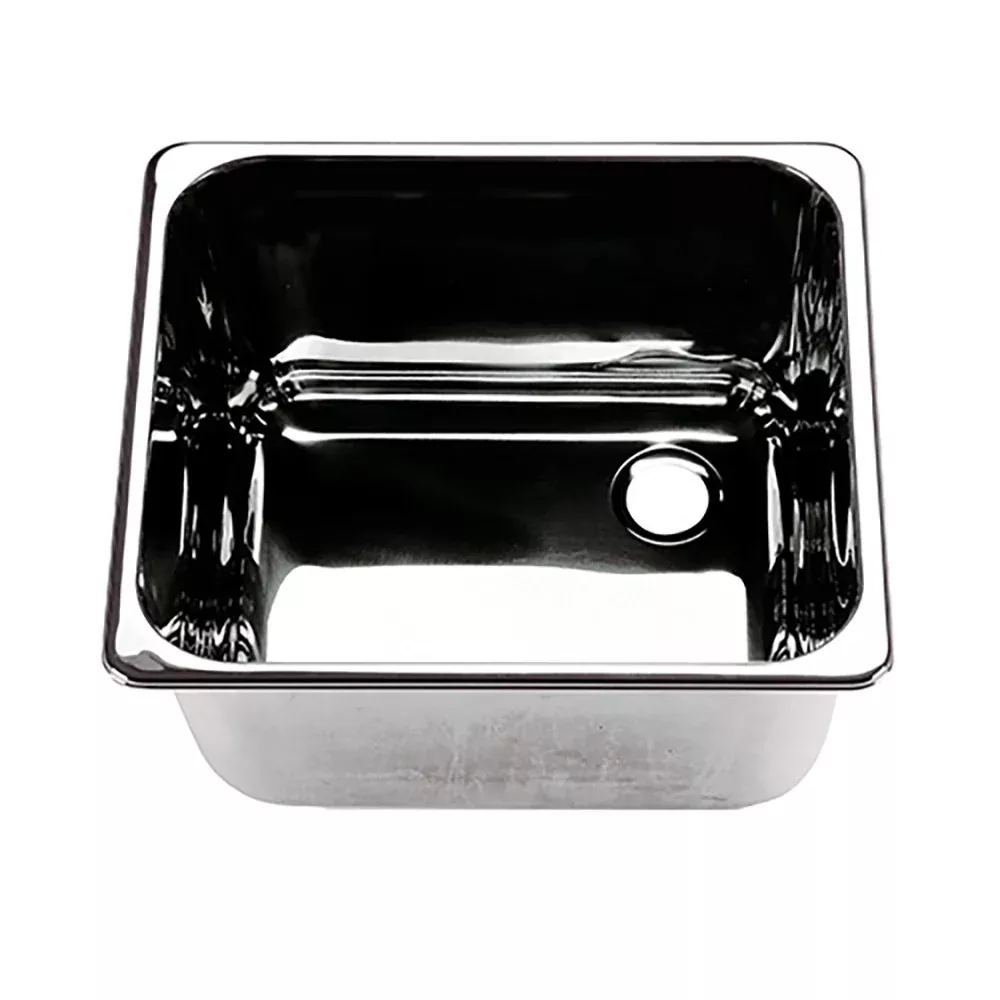 Scandvik Rectangular Sink Stainless Steel - Right Side Drain
