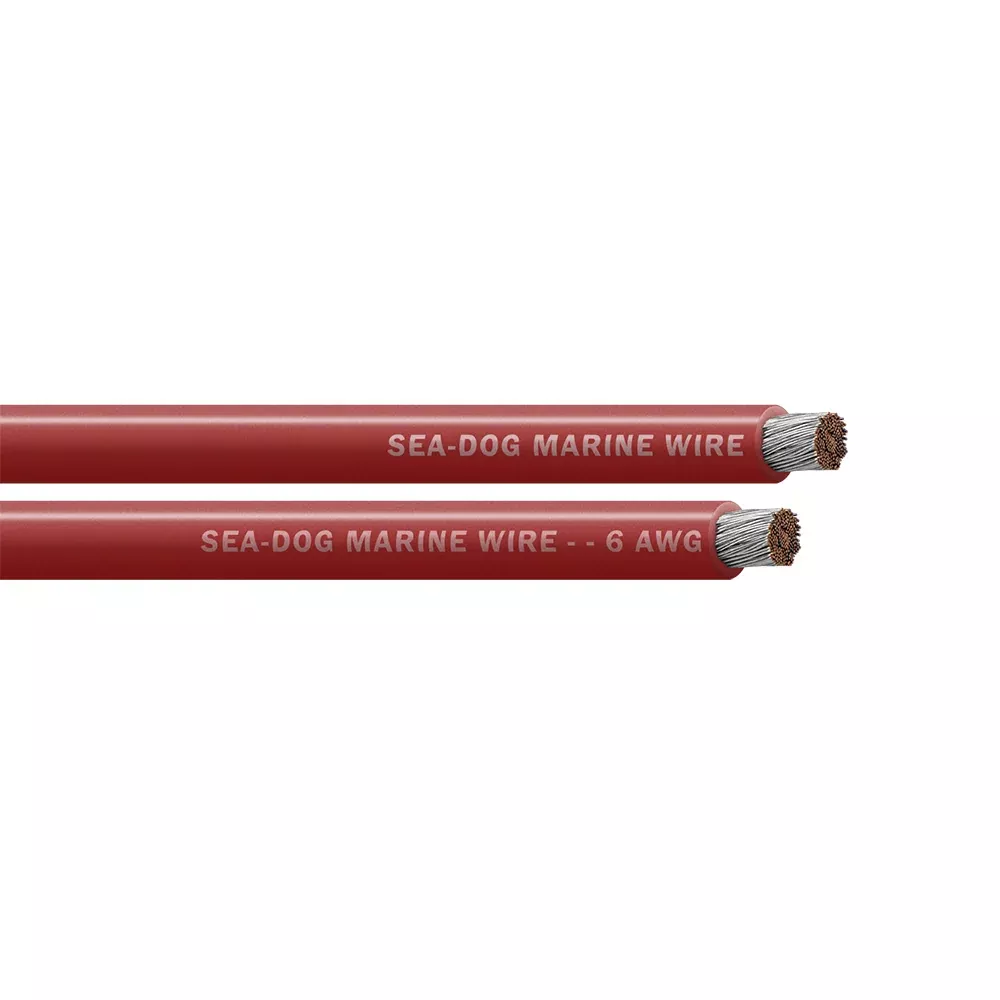 Sea-Dog 6 AWG Red Battery Cable - 250'