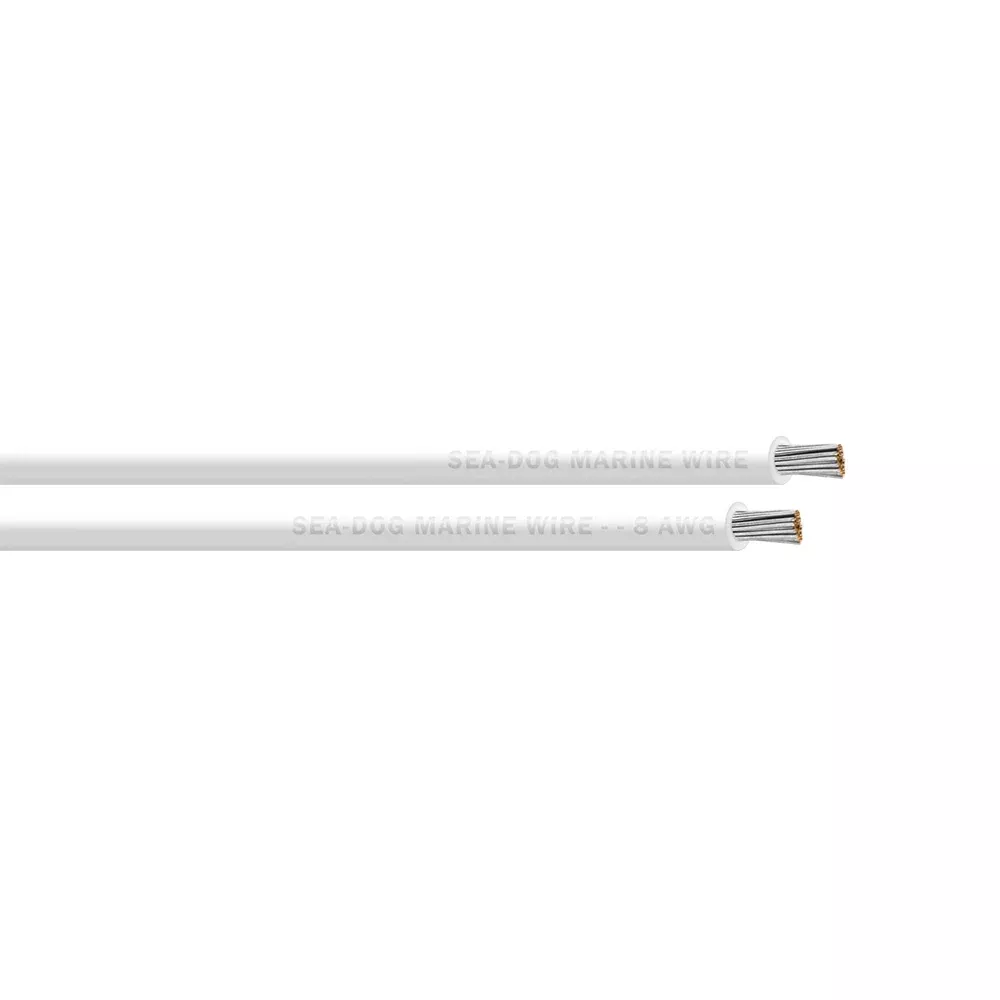 Sea-Dog 8 AWG White Primary Wire - 500'