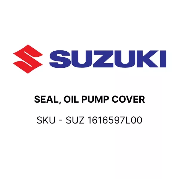 SEAL, OIL PUMP COVER