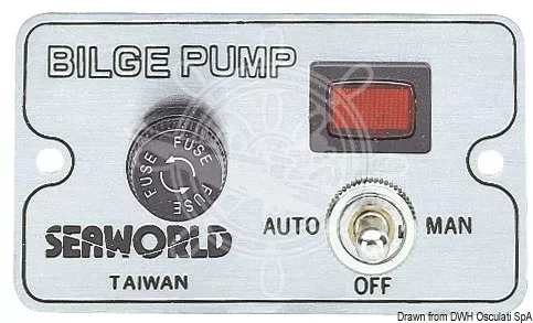 SeaWorld Bilge Pump Switch Panel - Osculati 16.604.00
