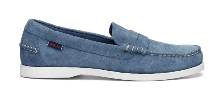Sebago Men's Dan Boat Roughout Indigo