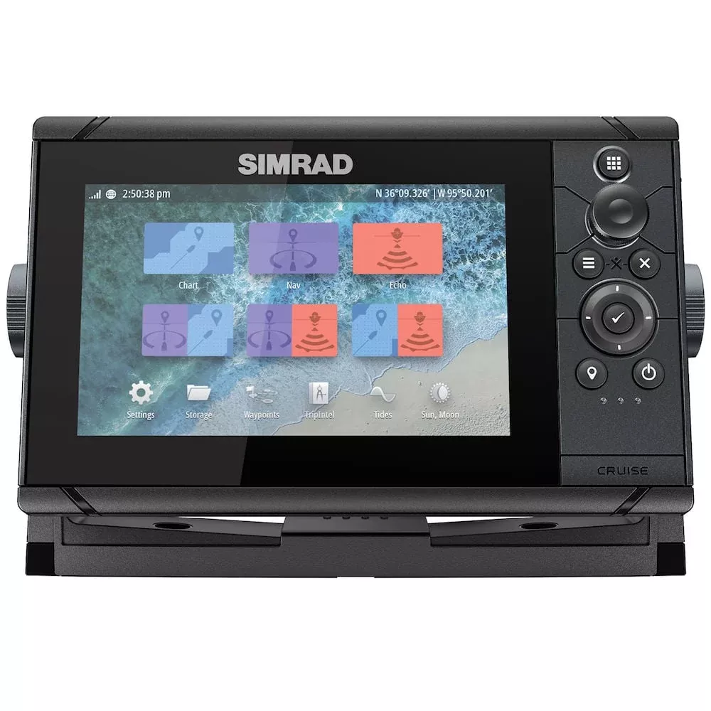 Simrad Cruise-7, ROW (International version) Base Chart, 83/200 Transducer