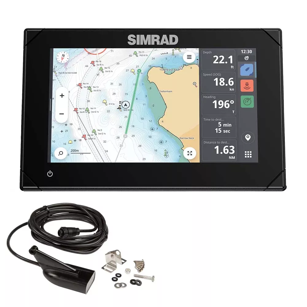 Simrad NSX 3007 7" Combo ChartplotterFishfinder w/HDI Transducer