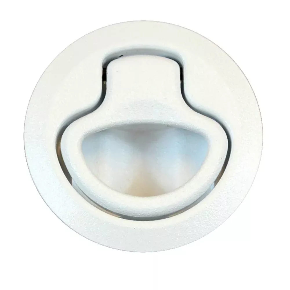 Southco Flush Pull Latch - Push To Close - Medium - White