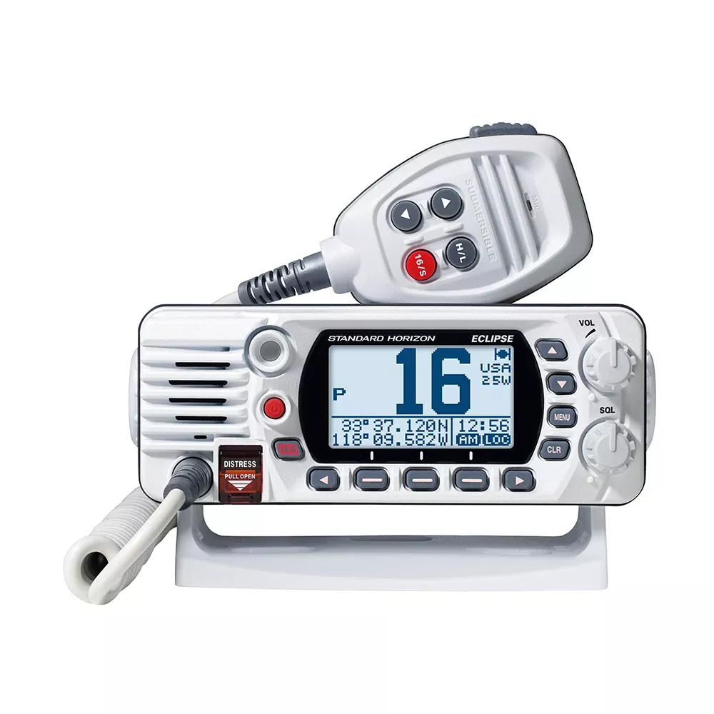 Standard Horizon GX1410GW Eclipse Series 25W Fixed Mount VHfor GPS - White