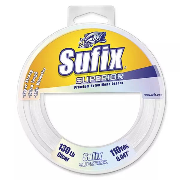 Sufix Superior Monofilament Leader 130 lb.